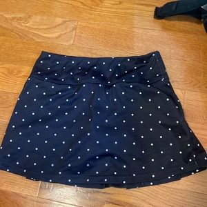 Polka dot skirt, great for golf or tennis